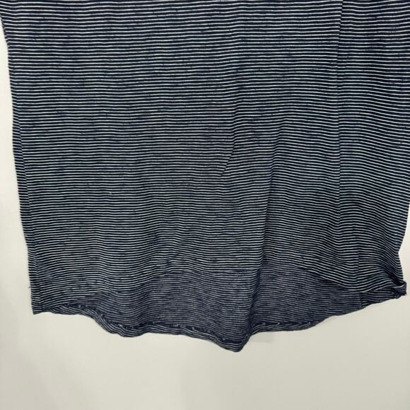 CASLON Blue Striped Tee Shirt Size Small Short Sleeves - Picture 3 of 6